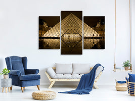 modern-3-piece-canvas-print-at-night-at-the-louvre