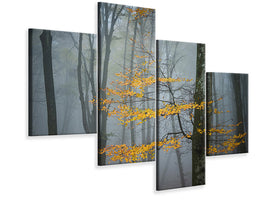 modern-4-piece-canvas-print-beech-forest-in-autumn