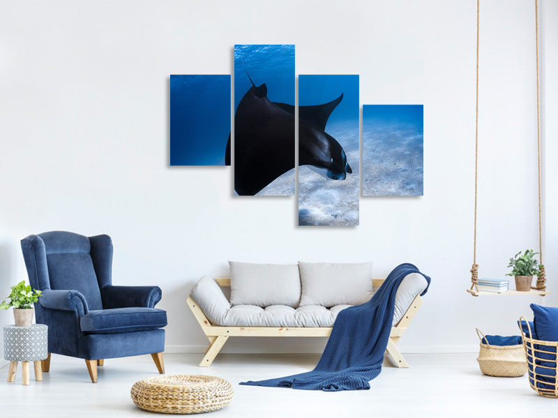 modern-4-piece-canvas-print-dancing-manta