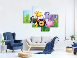 modern-4-piece-canvas-print-jungle