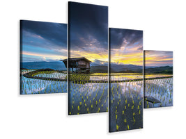 modern-4-piece-canvas-print-light-in-rice