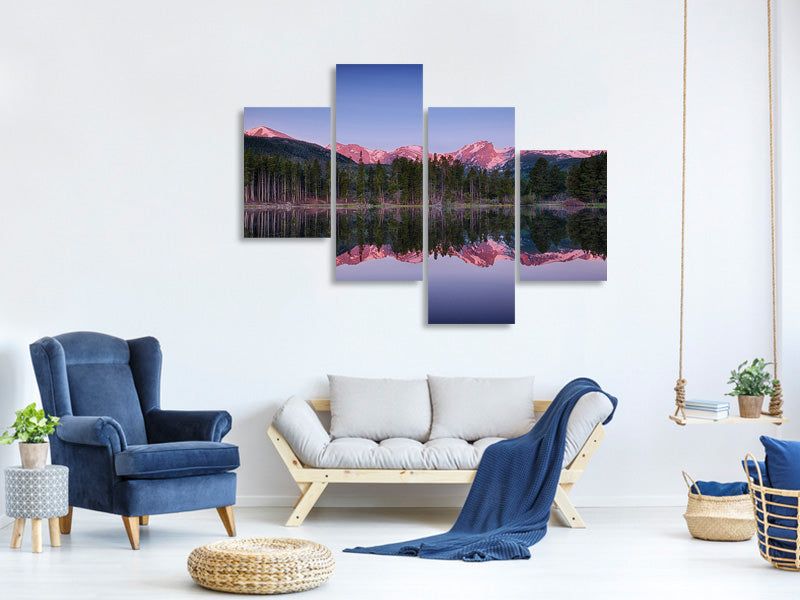 modern-4-piece-canvas-print-sprague-lake-rocky-mountains