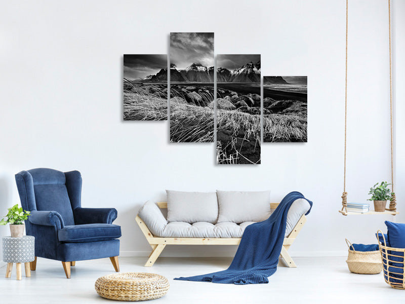 modern-4-piece-canvas-print-stokksnes-dunes-and-mountains
