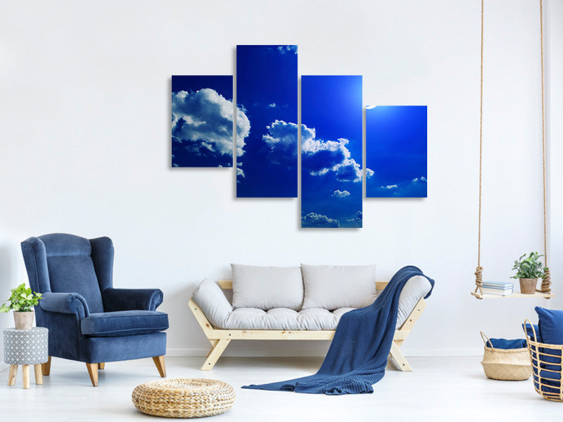 modern-4-piece-canvas-print-the-moon