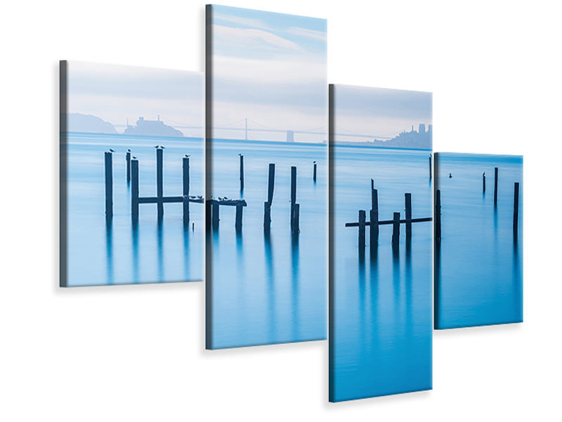 modern-4-piece-canvas-print-the-old-pier-of-sausalito