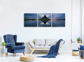 panoramic-3-piece-canvas-print-a-night-at-kirkjufell