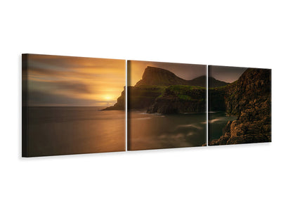 panoramic-3-piece-canvas-print-arnafjall-sunset