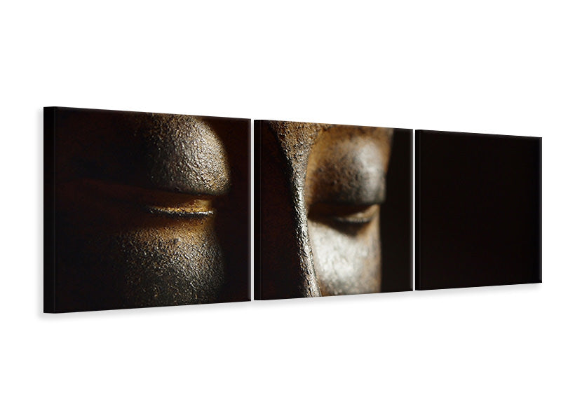 panoramic-3-piece-canvas-print-close-up-buddha-head