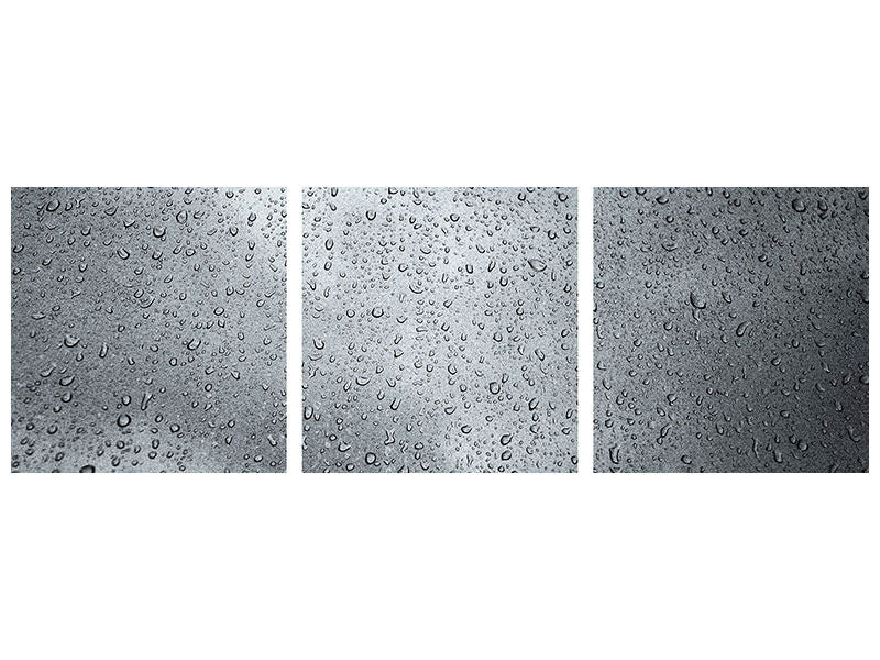 panoramic-3-piece-canvas-print-dark-raindrops-on-the-wall