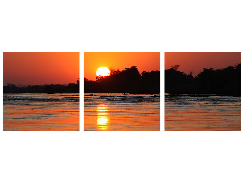 panoramic-3-piece-canvas-print-the-glowing-sunset