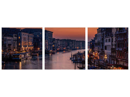 panoramic-3-piece-canvas-print-venice-grand-canal-at-sunset