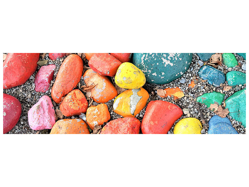 panoramic-canvas-print-colorful-stones