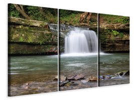 3-piece-canvas-print-best-view-of-the-waterfall