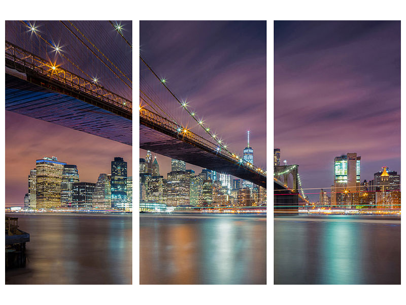 3-piece-canvas-print-brooklyn-bridge-at-night-ii