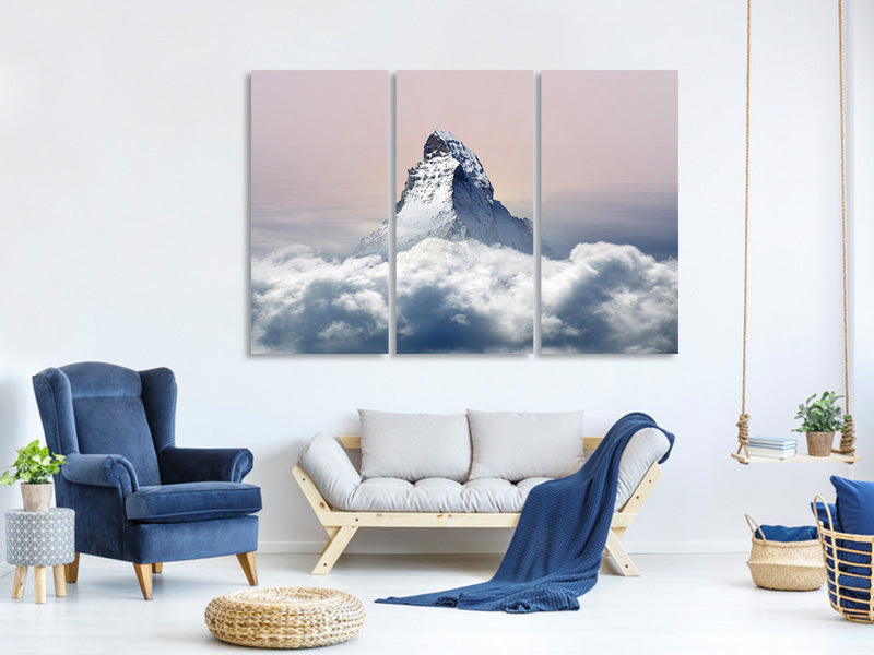 3-piece-canvas-print-matterhorn-in-clouds