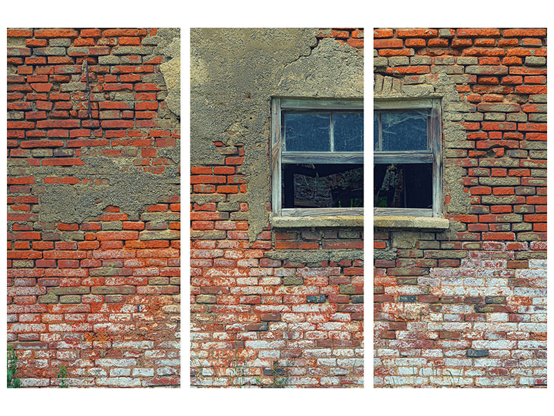 3-piece-canvas-print-old-window