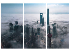 3-piece-canvas-print-shanghai-in-the-fog-from-above