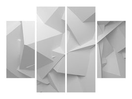 4-piece-canvas-print-3d-grid