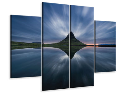 4-piece-canvas-print-a-night-at-kirkjufell