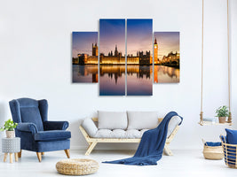 4-piece-canvas-print-big-ben-at-night