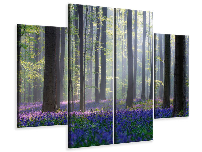 4-piece-canvas-print-bluebells