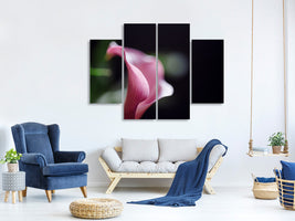 4-piece-canvas-print-calla-in-purple