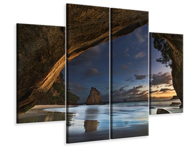 4-piece-canvas-print-cathedral-cove