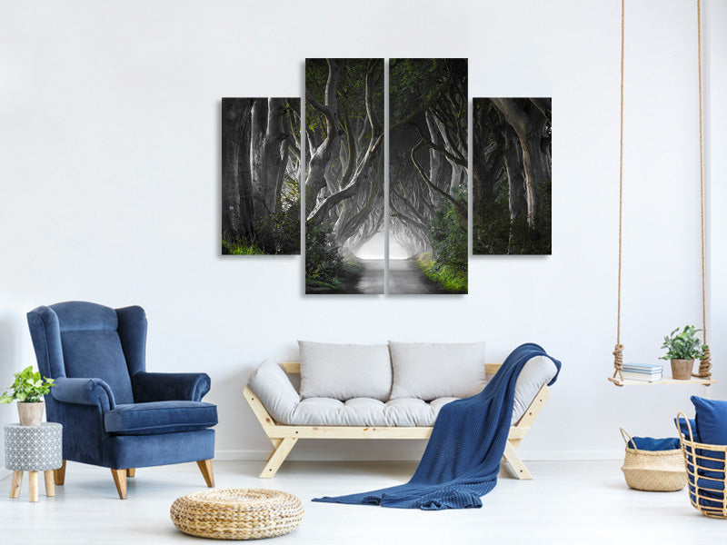 4-piece-canvas-print-dark-hedges
