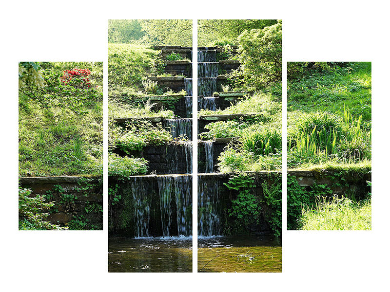 4-piece-canvas-print-design-waterfall