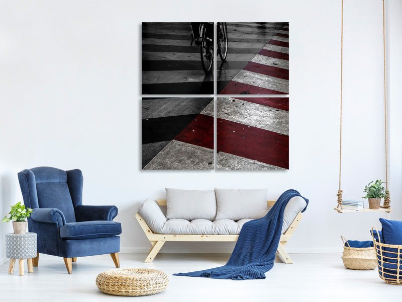 4-piece-canvas-print-dirty-red