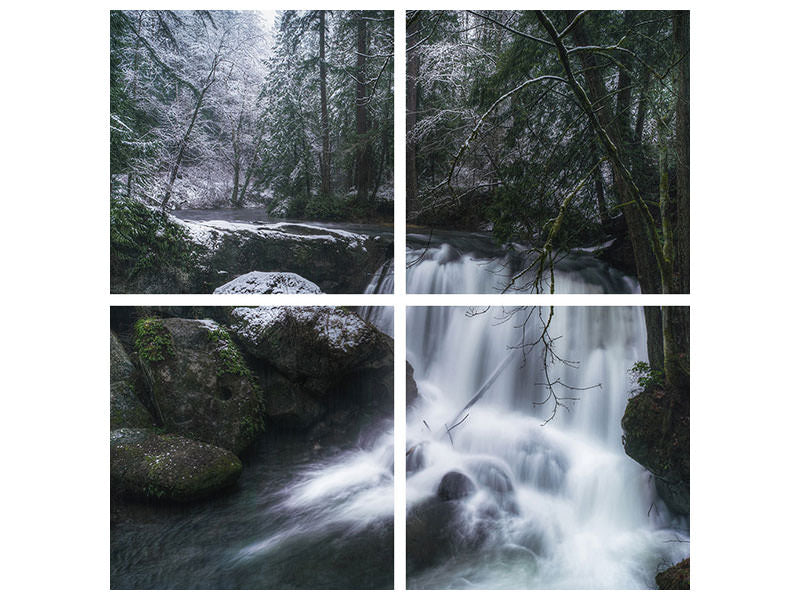 4-piece-canvas-print-first-snow-at-the-falls