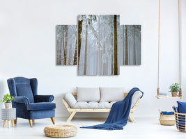 4-piece-canvas-print-forest-in-winter