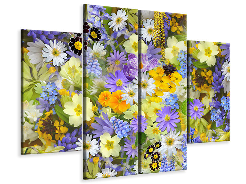 4-piece-canvas-print-fresh-spring-flowers
