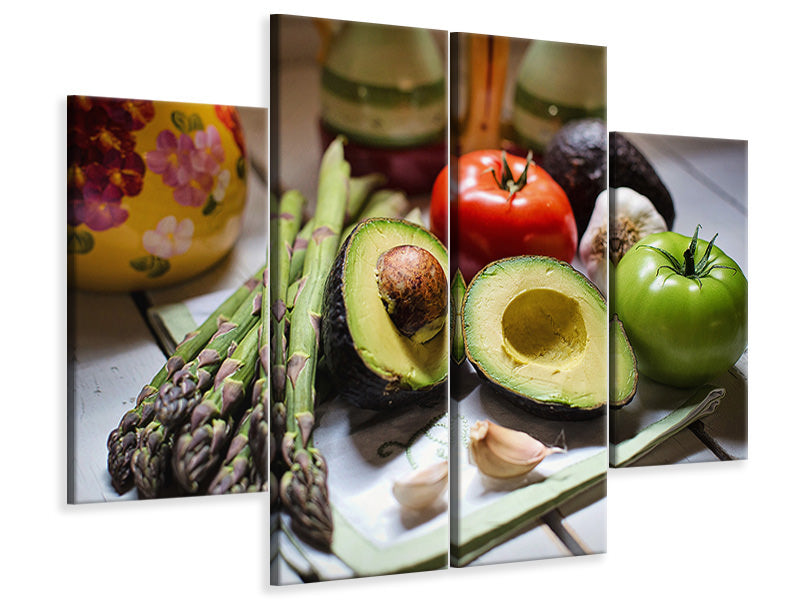 4-piece-canvas-print-fresh-vegetables-xl