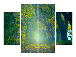 4-piece-canvas-print-green-forest