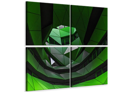 4-piece-canvas-print-green-offices