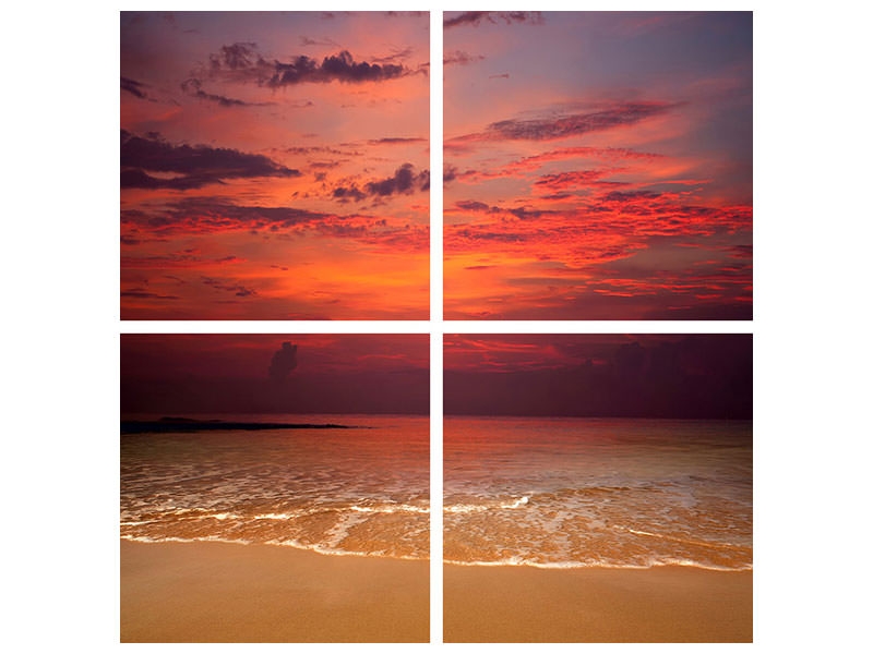 4-piece-canvas-print-line-on-the-sand