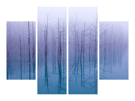 4-piece-canvas-print-misty-blue-pond