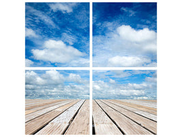 4-piece-canvas-print-photo-wallaper-high-above-the-clouds