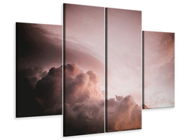 4-piece-canvas-print-pink-clouds