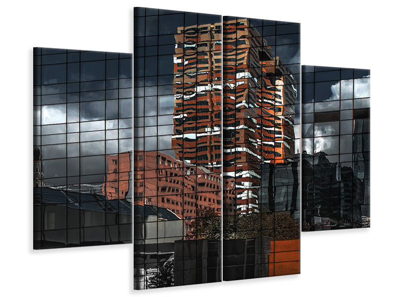 4-piece-canvas-print-puzzle-reflection