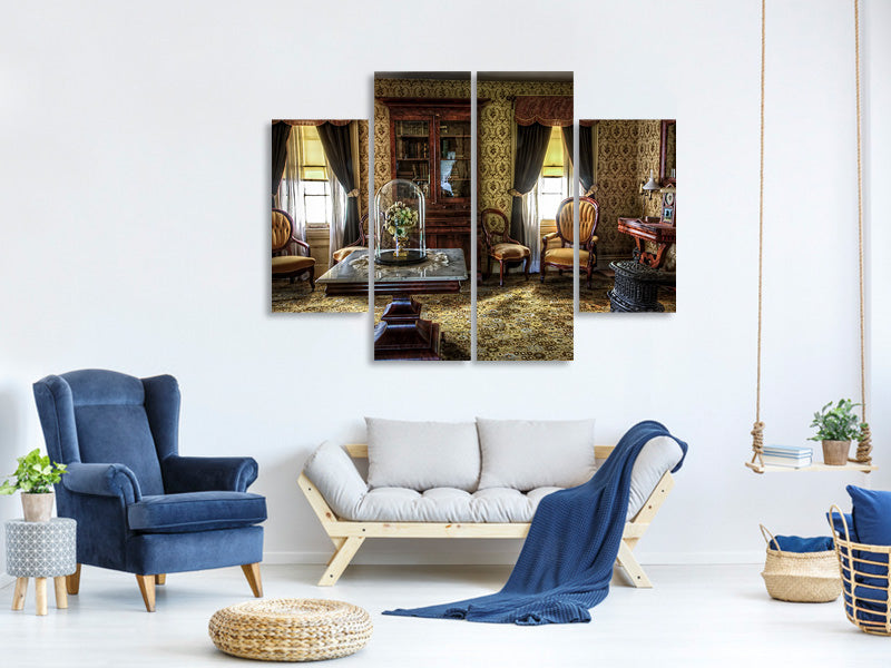 4-piece-canvas-print-retro-living-room