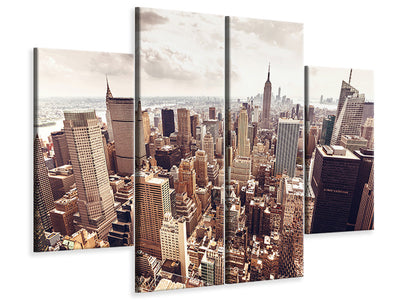 4-piece-canvas-print-skyline-over-the-roofs-of-manhattan