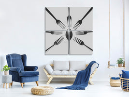 4-piece-canvas-print-spoon-and-forks