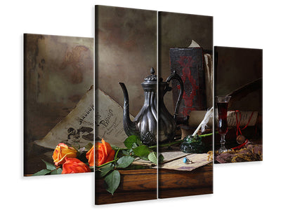 4-piece-canvas-print-still-life-with-teapot-and-roses