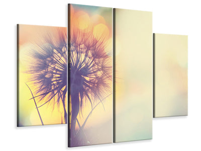 4-piece-canvas-print-the-dandelion-in-the-light