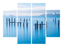 4-piece-canvas-print-the-old-pier-of-sausalito