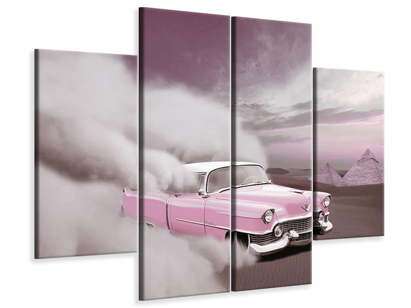 4-piece-canvas-print-vintage-car-in-the-desert-sand