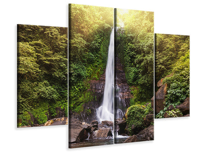 4-piece-canvas-print-waterfall-bali