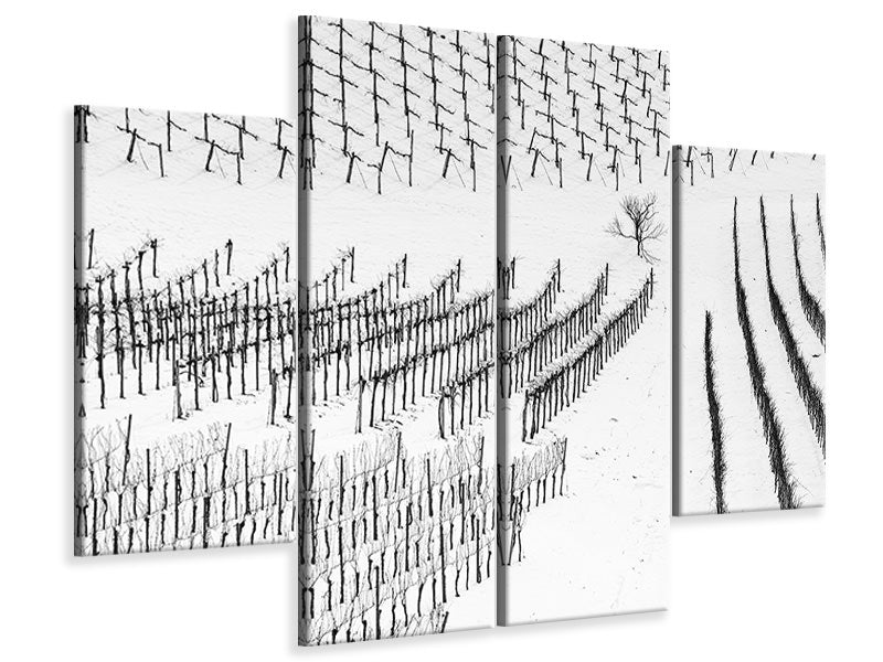 4-piece-canvas-print-winter-lines